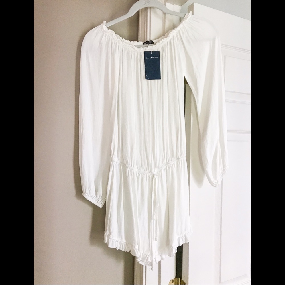 Brandy Melville Gabrielle White Romper